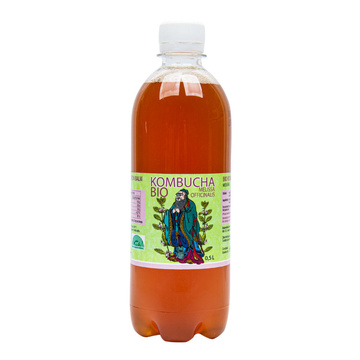 Bio Kombucha Meduňka 500ml Stevikom